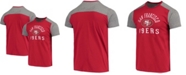 Majestic Men's Scarlet, Gray San Francisco 49Ers Field Goal Slub T-shirt